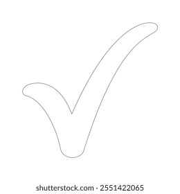 Check Mark Icon,color editable,on white background