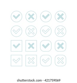 Check mark icons.