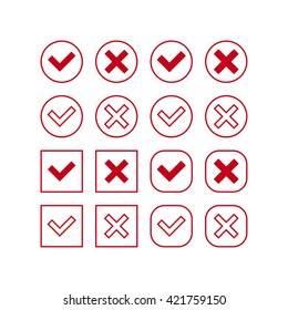 Check mark icons.