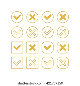 Check mark icons.