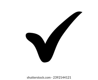 Check mark icons . Black check mark isolated vector icons.  Approved icon. 