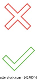 Check mark icons. Flat design style vector illustration