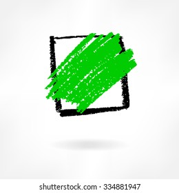 Check Mark Icons. Handwritten icons. 10 eps