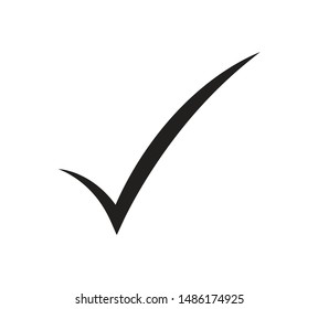 Check Mark Icons isolated on a white background.