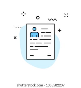 Check mark icons in line style. Stamp, check list, verified, approval, accepted Vector illustration