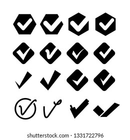 check mark icons set