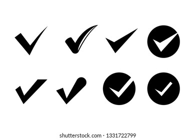 check mark icons set