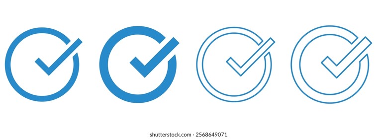 Check mark icons set. Check marks symbol collection. Check marks big collection.  Check mark sign vector design eps 10