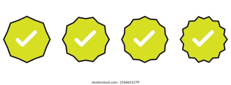 Check mark icons set. marks symbol collection. marks big collection. Tick icon. Check marks different shape,  mark icon set,  mark sign vector eps 10