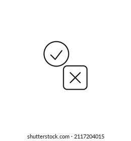 marca de verificación iconos símbolo elementos vectores para web infográfica 