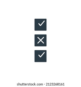 Markensymbole für Vektorelemente überprüfen für Infografiken