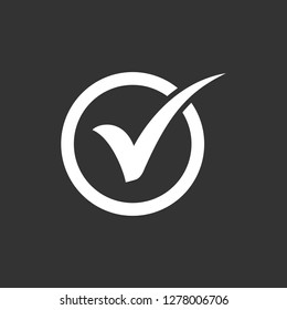 Check mark icons symbols vector illustration. symbol for web site Computer and mobile vector.