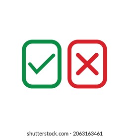 Marcar iconos. Ilustración vectorial. - Vector