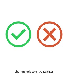 Check Mark Icons. Vector illustration.