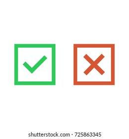 Check Mark Icons. Vector illustration.