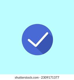 Check mark icon.This icon conveys the concept of completion, success, and confirmation.