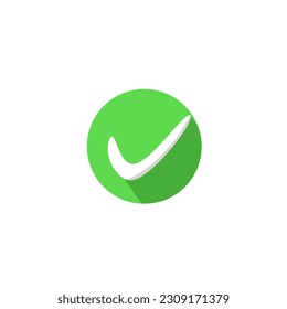 Check mark icon.This icon conveys the concept of completion, success, and confirmation.