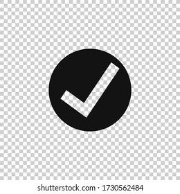 Check mark icon.To-do works vector illustration.