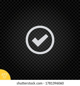 Check mark icon.To-do works vector illustration.