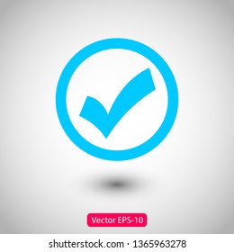 Check Mark Isolated Icon. Checklist button icon. Check mark, tick vector icon. Checkmark Icon Vector. Checklist check mark vector EPS 10