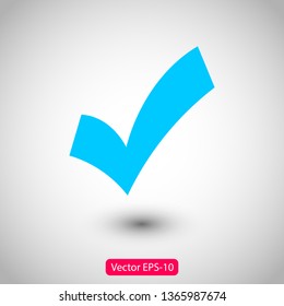 Check Mark Isolated Icon. Checklist button icon. Check mark, tick vector icon. Checkmark Icon Vector. Checklist check mark vector EPS 10