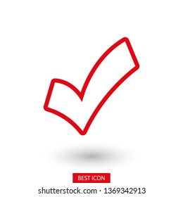Check Mark Isolated Icon. Checklist button icon. Check mark, tick vector icon. Checkmark Icon Vector. Checklist check mark vector EPS 10