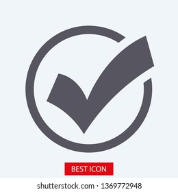 Check Mark Isolated Icon. Checklist button icon. Check mark, tick vector icon. Checkmark Icon Vector. Checklist check mark vector EPS 10