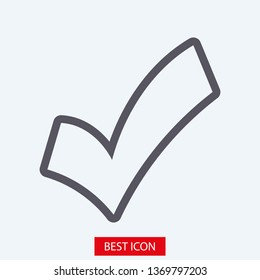 Check Mark Isolated Icon. Checklist button icon. Check mark, tick vector icon. Checkmark Icon Vector. Checklist check mark vector EPS 10