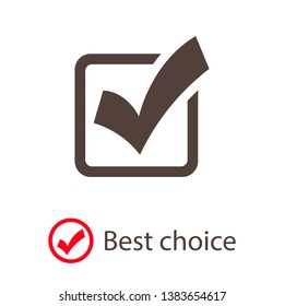 Check Mark Isolated Icon. Checklist button icon. Check mark, tick vector icon. Checkmark Icon Vector. Checklist check mark vector EPS 10