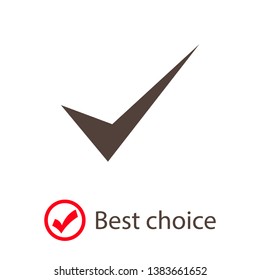 Check Mark Isolated Icon. Checklist button icon. Check mark, tick vector icon. Checkmark Icon Vector. Checklist check mark vector EPS 10