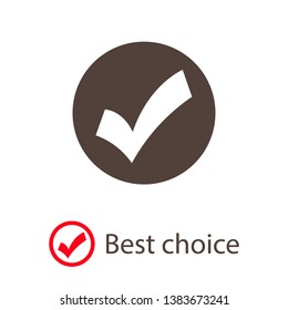 Check Mark Isolated Icon. Checklist button icon. Check mark, tick vector icon. Checkmark Icon Vector. Checklist check mark vector EPS 10