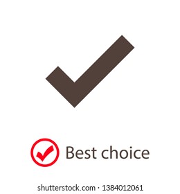 Check Mark Isolated Icon. Checklist button icon. Check mark, tick vector icon. Checkmark Icon Vector. Checklist check mark vector EPS 10
