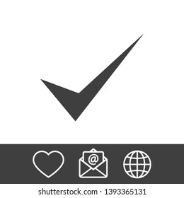 Check Mark Isolated Icon. Checklist button icon. Check mark, tick vector icon. Checkmark Icon Vector. Checklist check mark vector EPS 10
