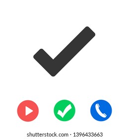 Check Mark Isolated Icon. Checklist button icon. Check mark, tick vector icon. Checkmark Icon Vector. Checklist check mark vector EPS 10