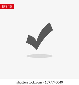 Check Mark Isolated Icon. Checklist button icon. Check mark, tick vector icon. Checkmark Icon Vector. Checklist check mark vector EPS 10