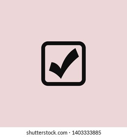 Check Mark Isolated Icon. Checklist button icon. Check mark, tick vector icon. Checkmark Icon Vector. Checklist check mark vector EPS 10