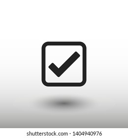 Check Mark Isolated Icon. Checklist button icon. Check mark, tick vector icon. Checkmark Icon Vector. Checklist check mark vector EPS 10