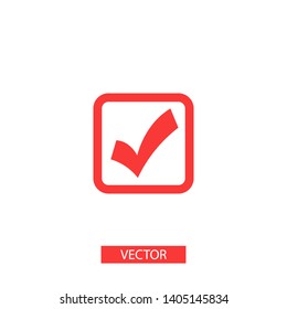 Check Mark Isolated Icon. Checklist button icon. Check mark, tick vector icon. Checkmark Icon Vector. Checklist check mark vector EPS 10