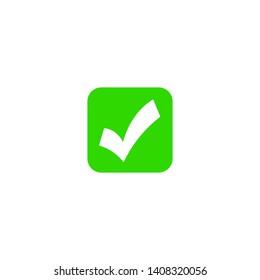 Check Mark Isolated Icon. Checklist button icon. Check mark, tick vector icon. 