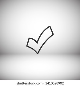 Check Mark Isolated Icon. Checklist button icon. Check mark, tick vector icon. Checkmark Icon Vector. Checklist check mark vector EPS 10