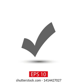 Check Mark Isolated Icon. Checklist button icon. Check mark, tick vector icon. Checkmark Icon Vector. Checklist check mark vector EPS 10