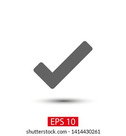 Check Mark Isolated Icon. Checklist button icon. Check mark, tick vector icon. Checkmark Icon Vector. Checklist check mark vector EPS 10