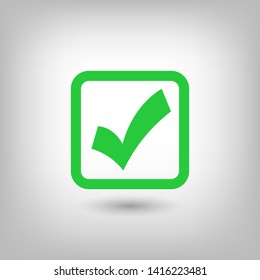 Check Mark Isolated Icon. Checklist button icon. Check mark, tick vector icon. Checkmark Icon Vector. Checklist check mark vector EPS 10