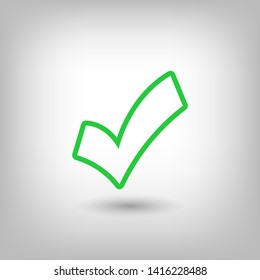 Check Mark Isolated Icon. Checklist button icon. Check mark, tick vector icon. Checkmark Icon Vector. Checklist check mark vector EPS 10