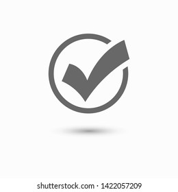 Check Mark Isolated Icon. Checklist button icon. Check mark, tick vector icon. Checkmark Icon Vector. Checklist check mark vector EPS 10