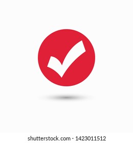 Check Mark Isolated Icon. Checklist button icon. Check mark, tick vector icon. Checkmark Icon Vector. Checklist check mark vector EPS 10