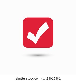 Check Mark Isolated Icon. Checklist button icon. Check mark, tick vector icon. Checkmark Icon Vector. Checklist check mark vector EPS 10