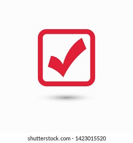 Check Mark Isolated Icon. Checklist button icon. Check mark, tick vector icon. Checkmark Icon Vector. Checklist check mark vector EPS 10