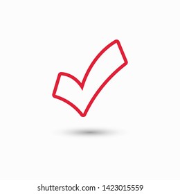 Check Mark Isolated Icon. Checklist button icon. Check mark, tick vector icon. Checkmark Icon Vector. Checklist check mark vector EPS 10