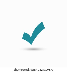 Check Mark Isolated Icon. Checklist button icon. Check mark, tick vector icon. Checkmark Icon Vector. Checklist check mark vector EPS 10